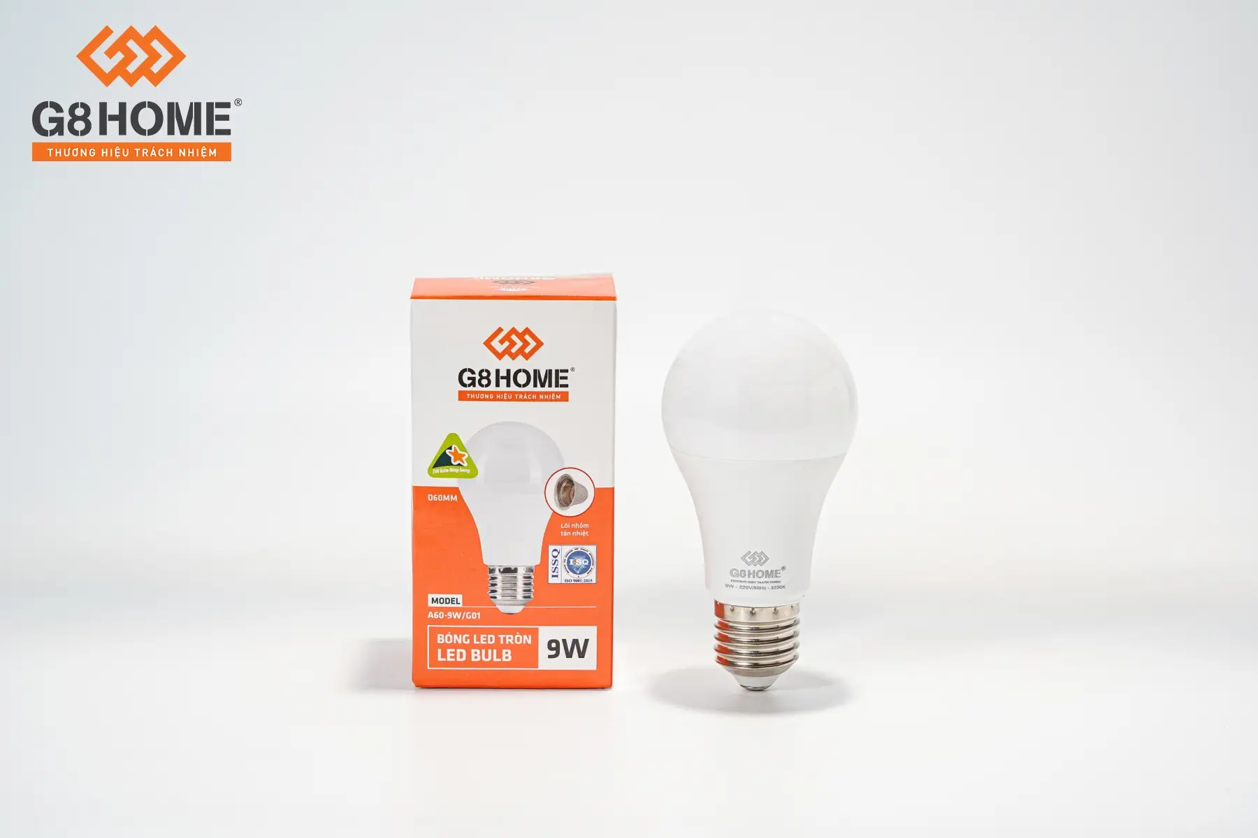 BÓNG ĐÈN LED BULB TRÒN 9W Tri Việt