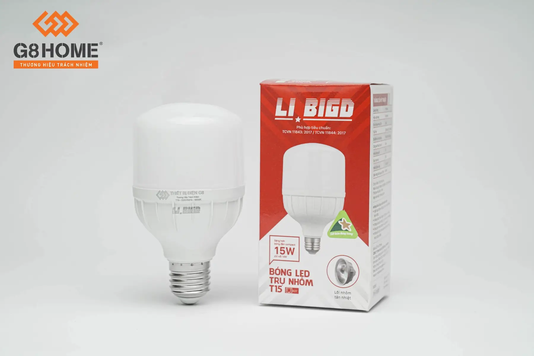 BÓNG LED TRỤ NHÔM T15 (LI BIGD) Tri Việt