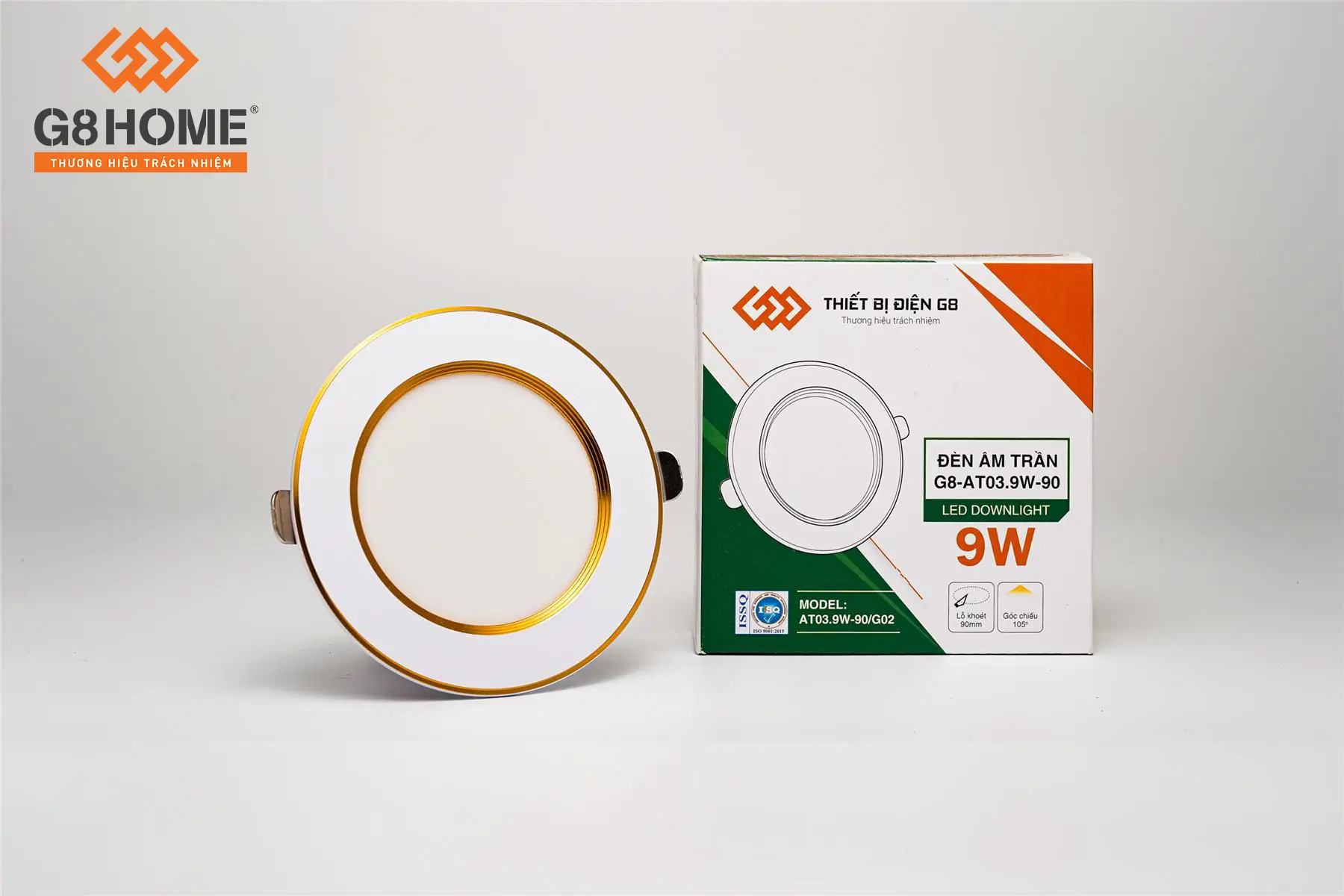 ĐÈN ÂM TRẦN 9W ÁNH SÁNG ĐỔI MÀU Tri Việt