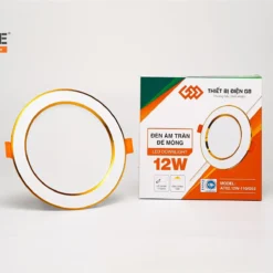 Đèn led âm trần đế mỏng 12W ánh sáng đổi màu - G8