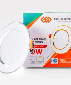 ĐÈN ÂM TRẦN ĐẾ MỎNG 9W ÁNH SÁNG ĐỔI MÀU Tri Việt
