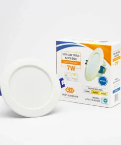 ĐÈN ÂM TRẦN KHỐI ĐÚC 7W ĐỔI MÀU