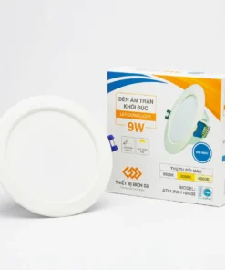 ĐÈN ÂM TRẦN KHỐI ĐÚC 9W (MODEL AT01.9W - ĐỔI MÀU)