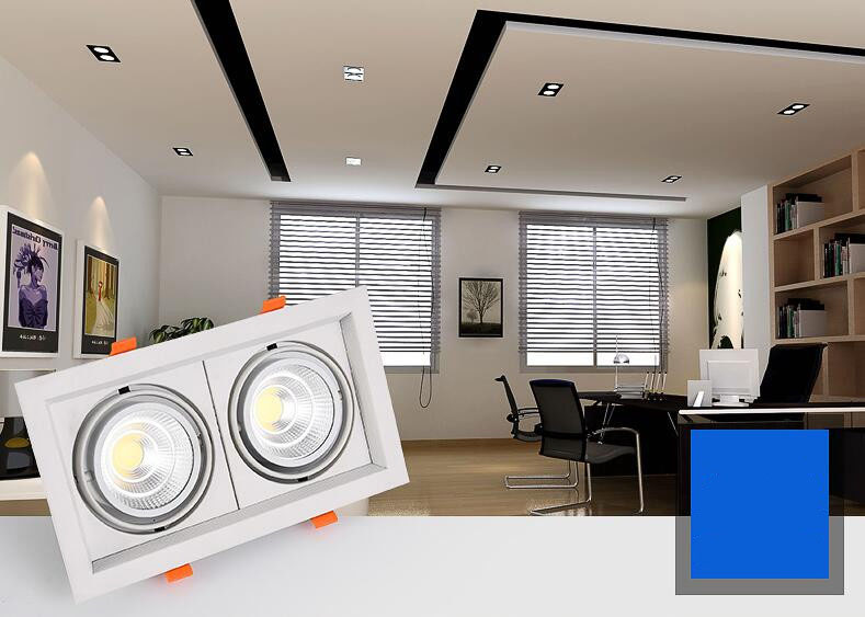 den led van phong downlight am tran doi