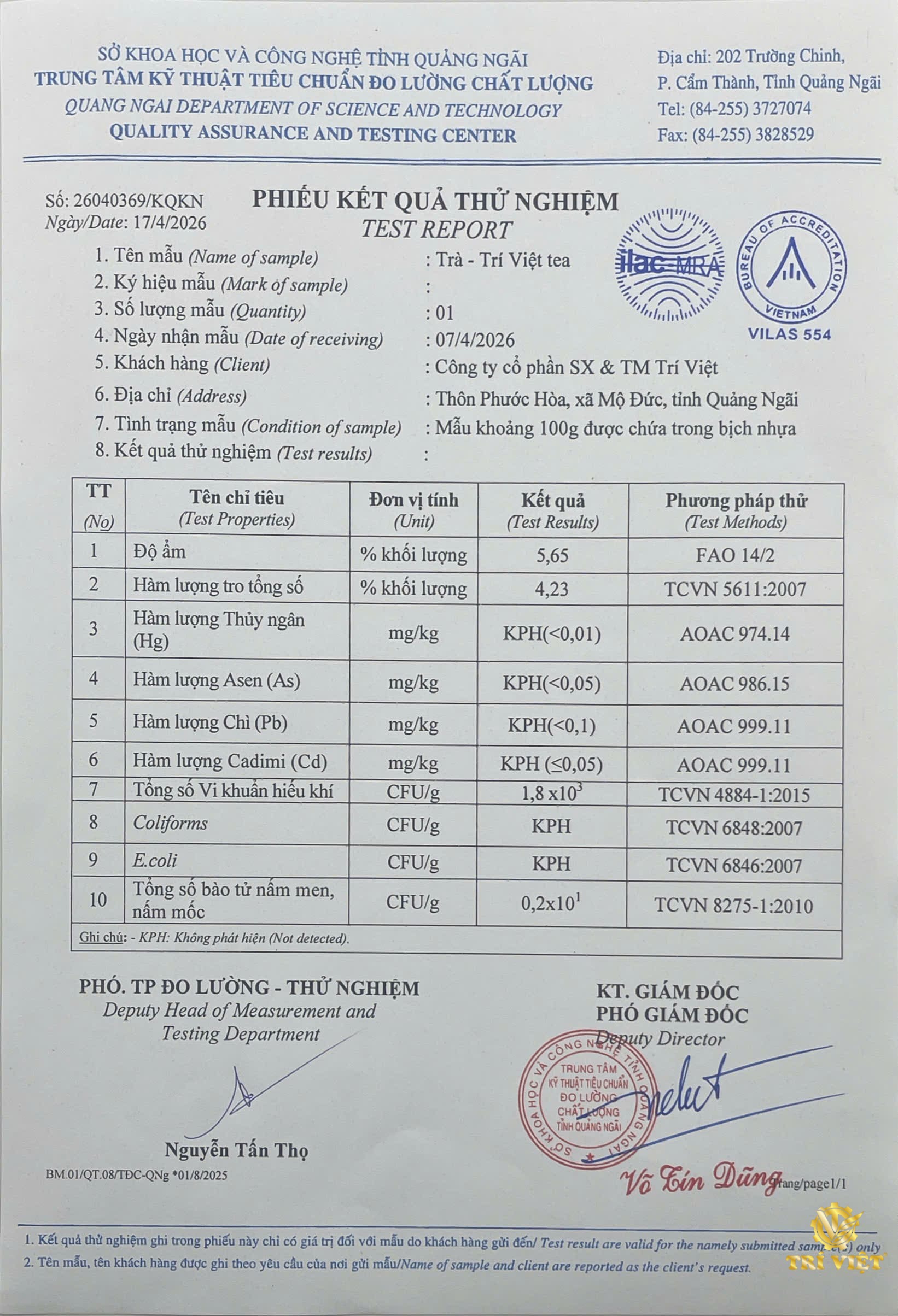 Tra Tri Viet 1