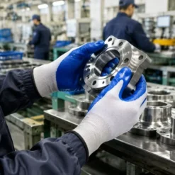 Găng tay phủ nitrile xanh dương - Trí Việt