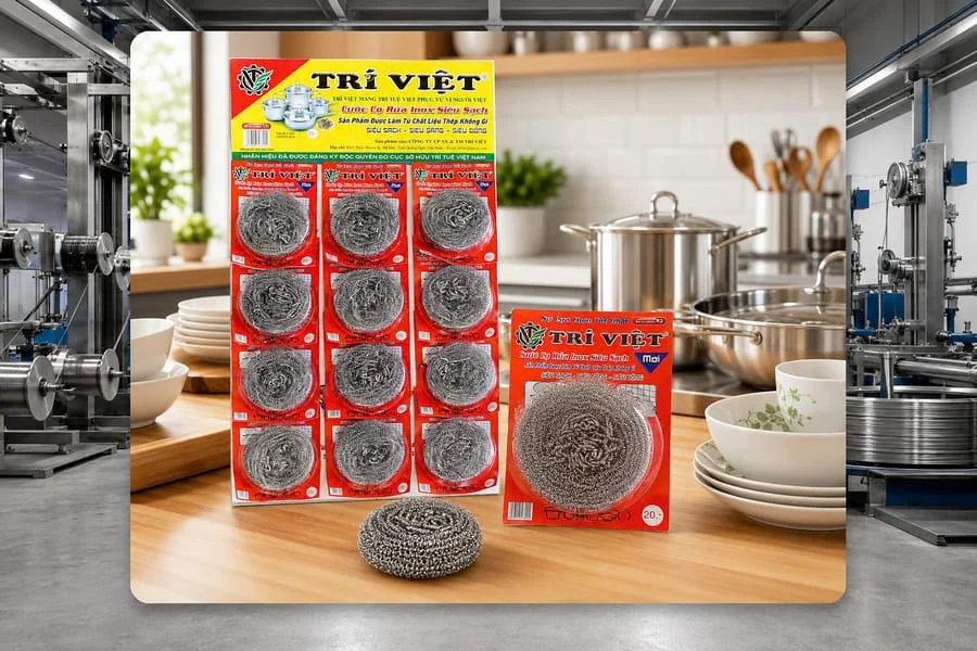Cước cọ rửa inox siêu sạch CX-R3 - Trí Việt®