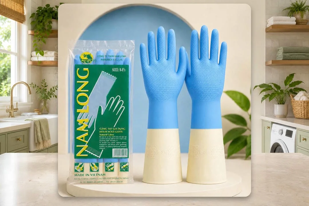 Quy cách đóng gói Găng tay cao su công nghiệp thuỷ sản size 8 Nam Long Quy cách đóng gói Găng tay cao su công nghiệp thuỷ sản size 8 Nam Long