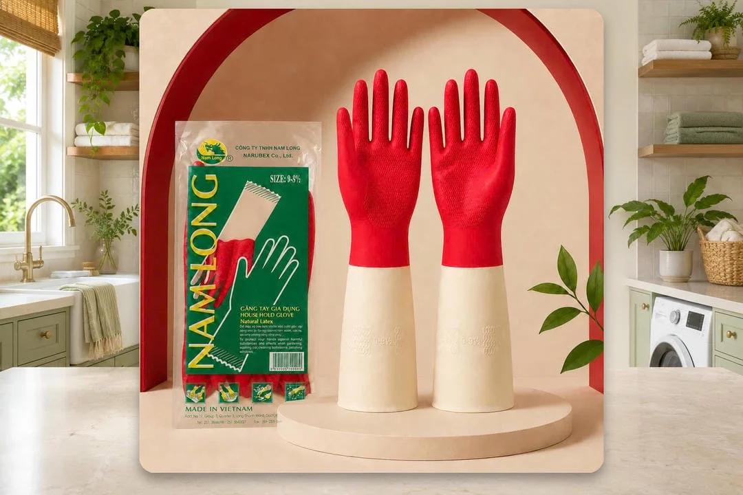 Găng tay cao su công nghiệp thuỷ sản size 9 - Nam Long - Trivietqni Găng tay cao su công nghiệp thuỷ sản size 9 - Nam Long - Trivietqni chính hãng giá sỉ Trí Việt