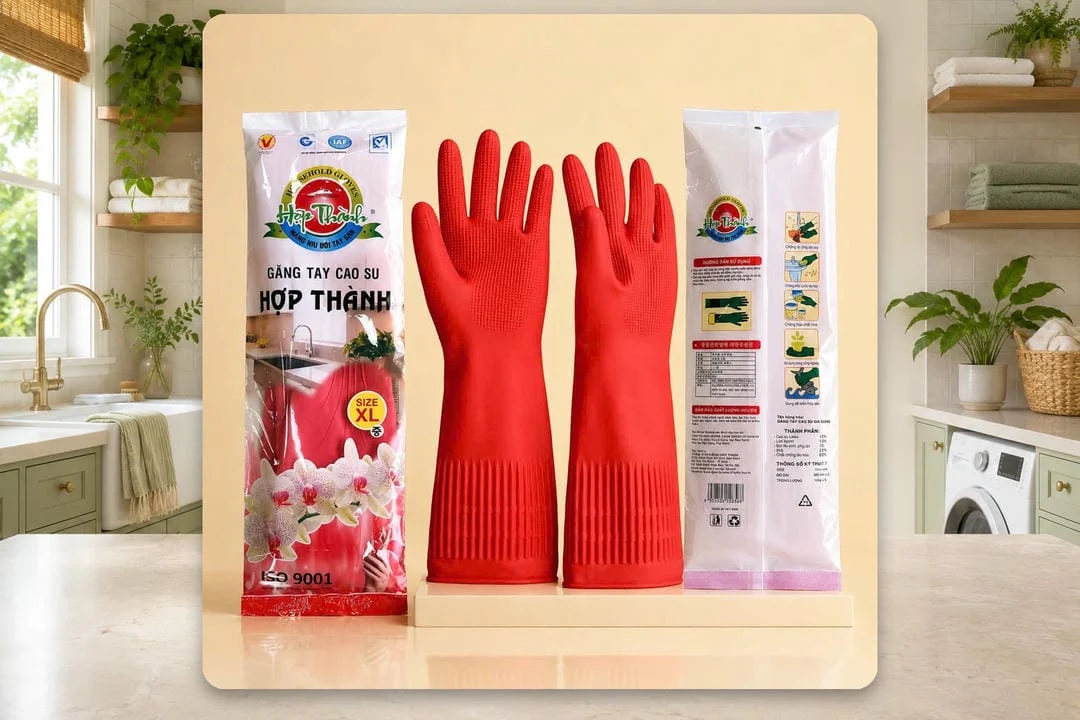 Quy cách đóng gói Găng tay cao su hợp thành size dài XL Hợp Thành
