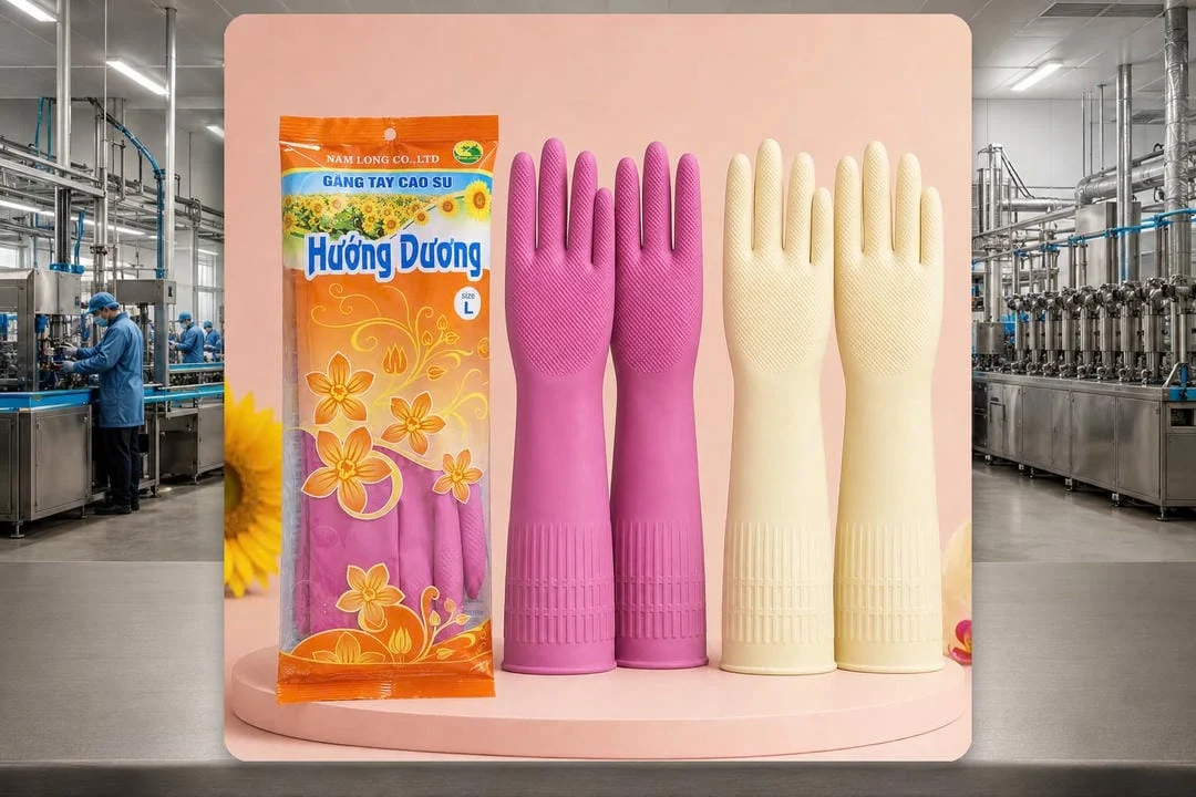 Quy cách đóng gói Găng tay cao su size L Hướng Dương Quy cách đóng gói Găng tay cao su size L Hướng Dương