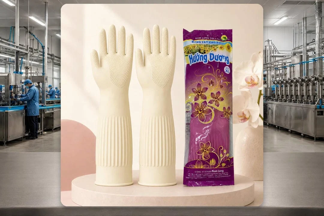Quy cách đóng gói Găng tay cao su size XL Hướng Dương