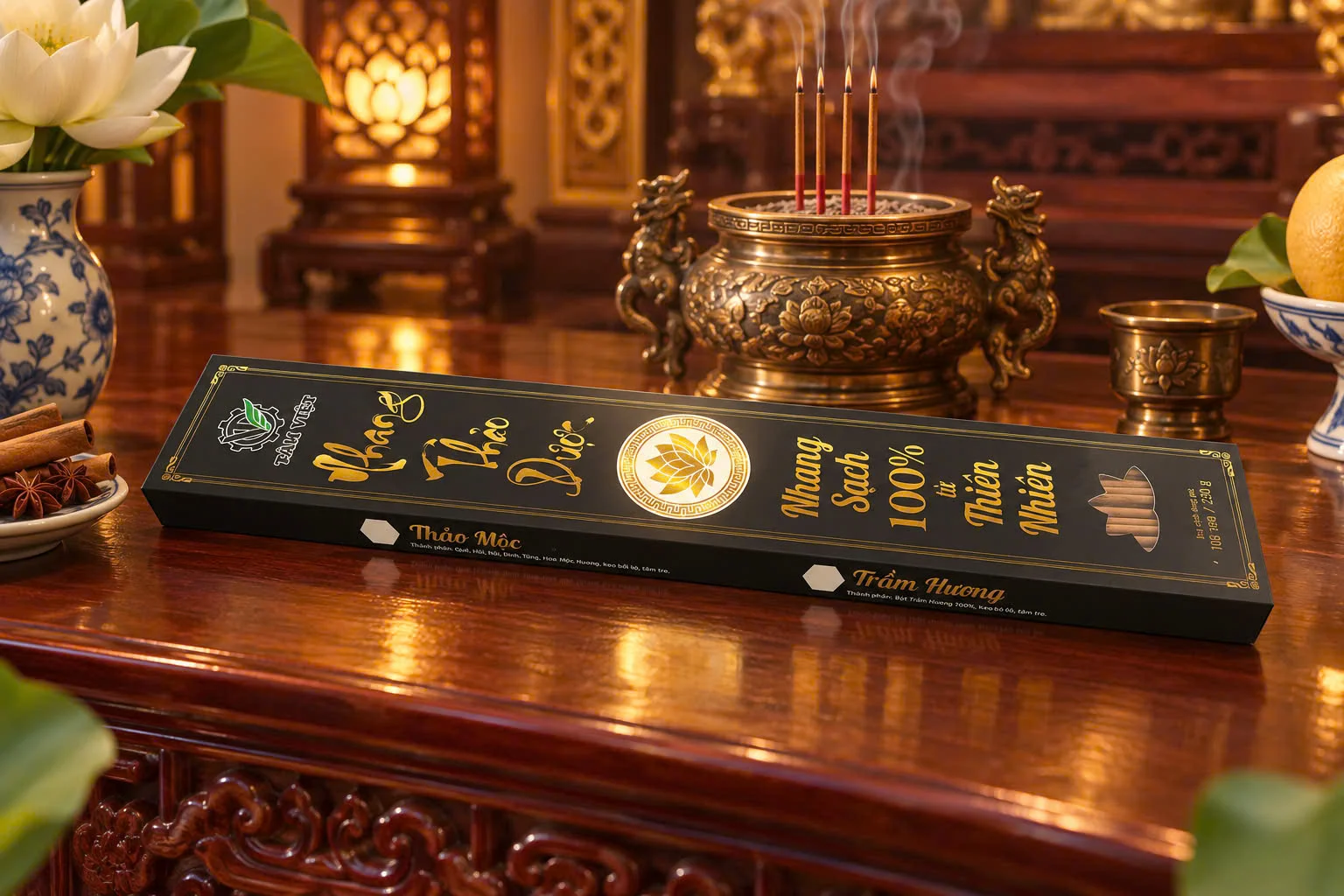 Nhang Hộp 40cm Hương Tùng 960g - Tâm Việt chi tiết sản phẩm Nhang Hộp 40cm Hương Tùng 960g - Tâm Việt chi tiết sản phẩm