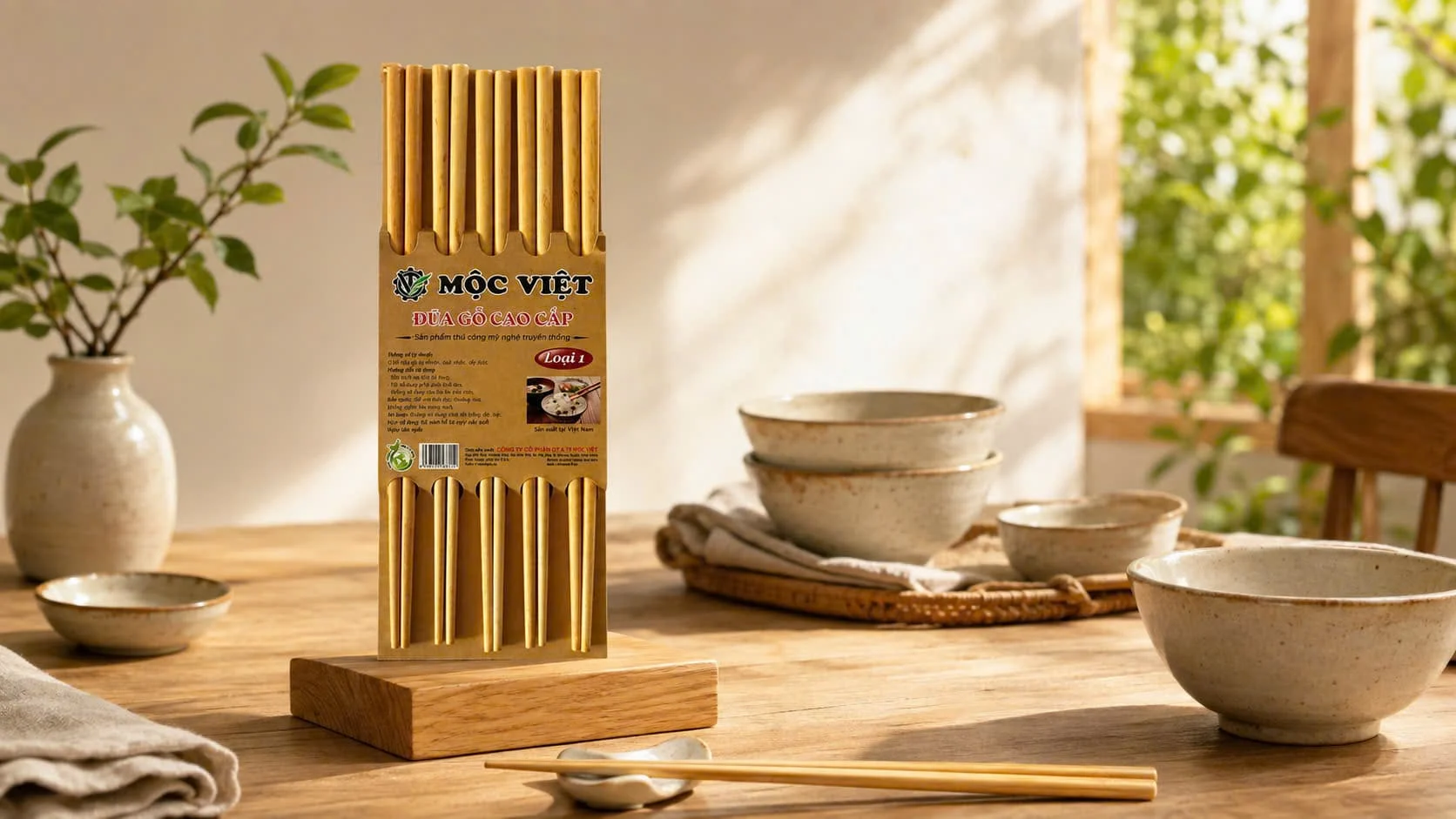 Đũa Gỗ Cao Cấp Loại 1 - Mộc Việt - Trivietqni