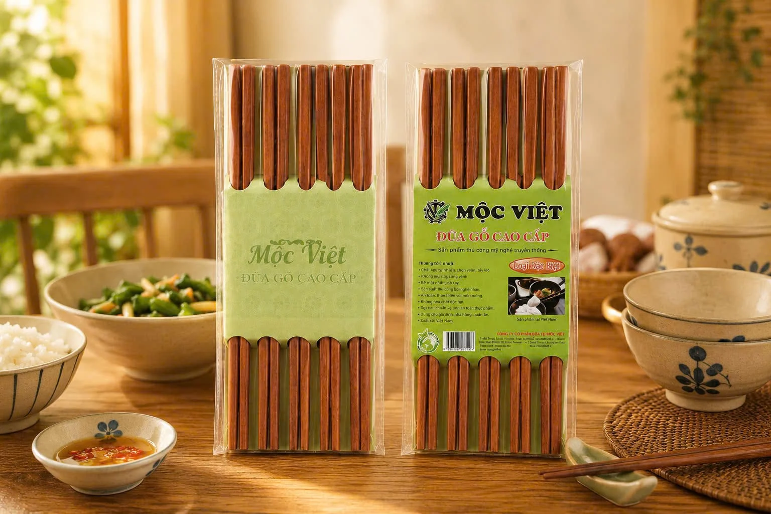 Đũa Gỗ Cao Cấp Đặc Biệt - Mộc Việt - Trivietqni