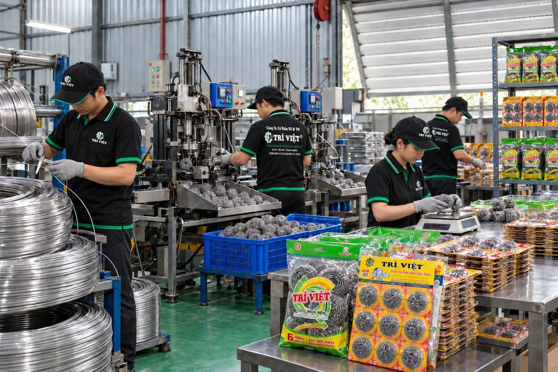 Xưởng sản xuất cước inox